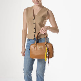 Bolsa de Mano WESTIES Hbturkowe  Sintetico Color Cafe