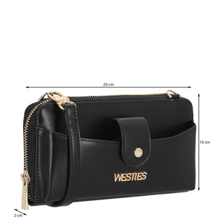 Cartera WESTIES Hbkhara3we  Sintetico Color Negro