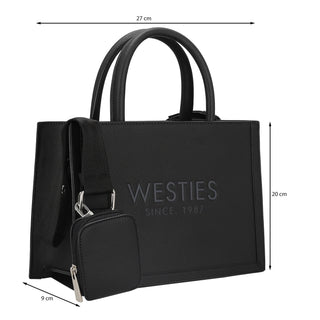 Bolsa de Mano WESTIES Hbaberdeewe  Sintetico Color Negro
