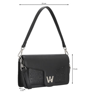 Bolsa Shoulder WESTIES Hbmadero4we  Sintetico Color Negro