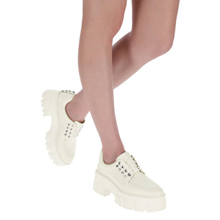 Zapato Tipo Mocasin WESTIES Wecapdevila  Sintetico Color Blanco